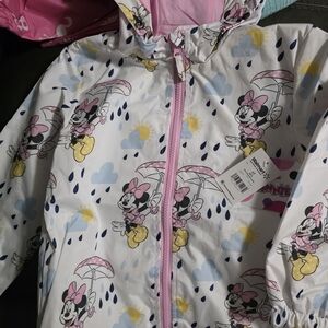Disney Minnie Mouse Raincoat - White and Pink